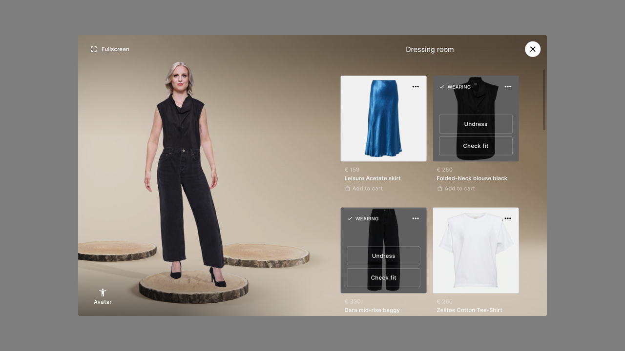 UI/UX Design for Virtual Clothing Try-on