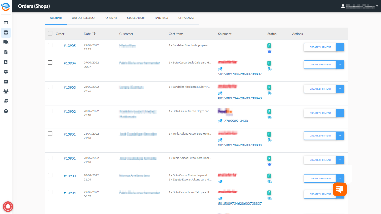 EnvíaYa Multi‑Carrier Shipping Screenshot