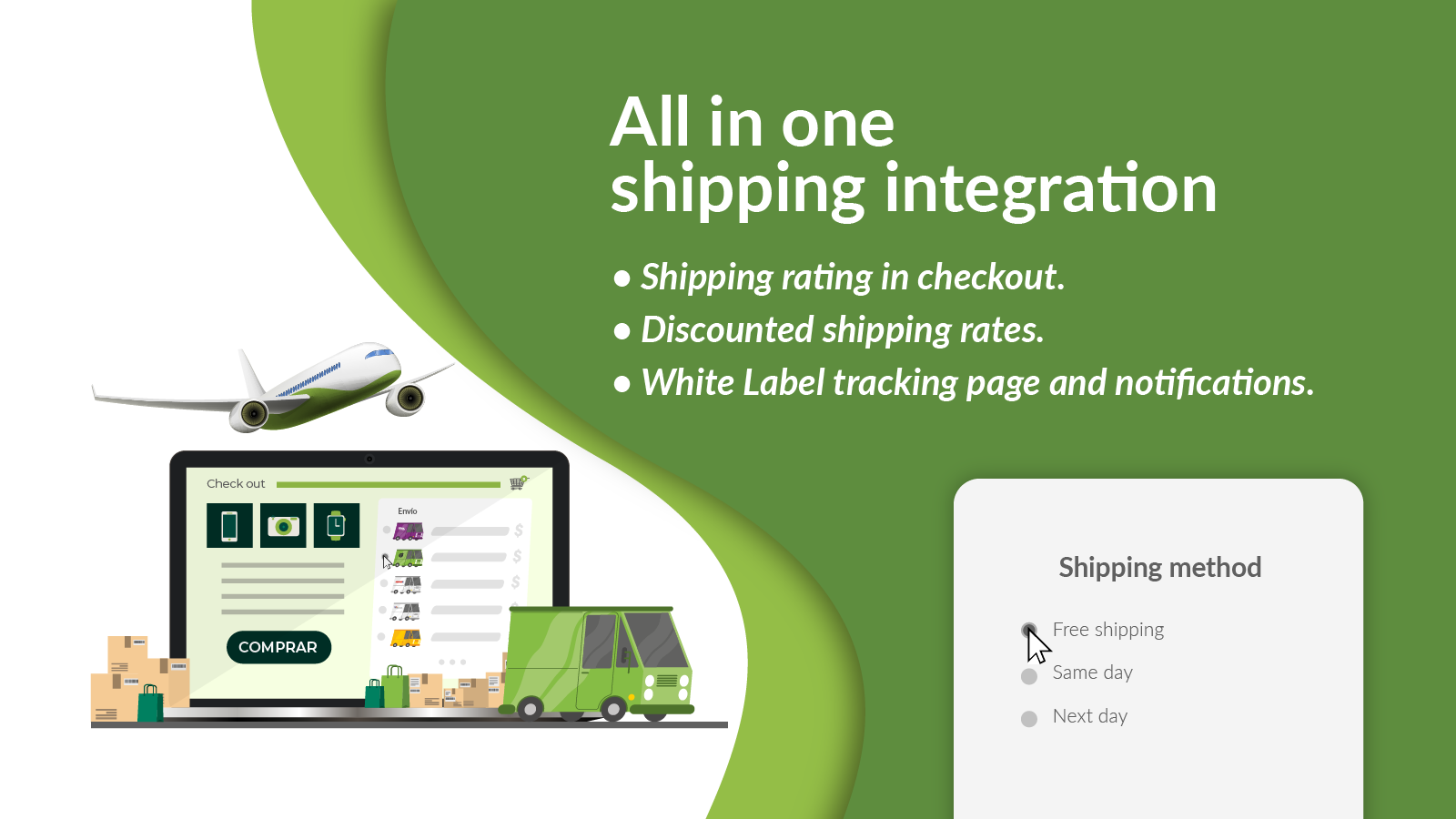 Multi-carrier shipment rating, booking and tracking