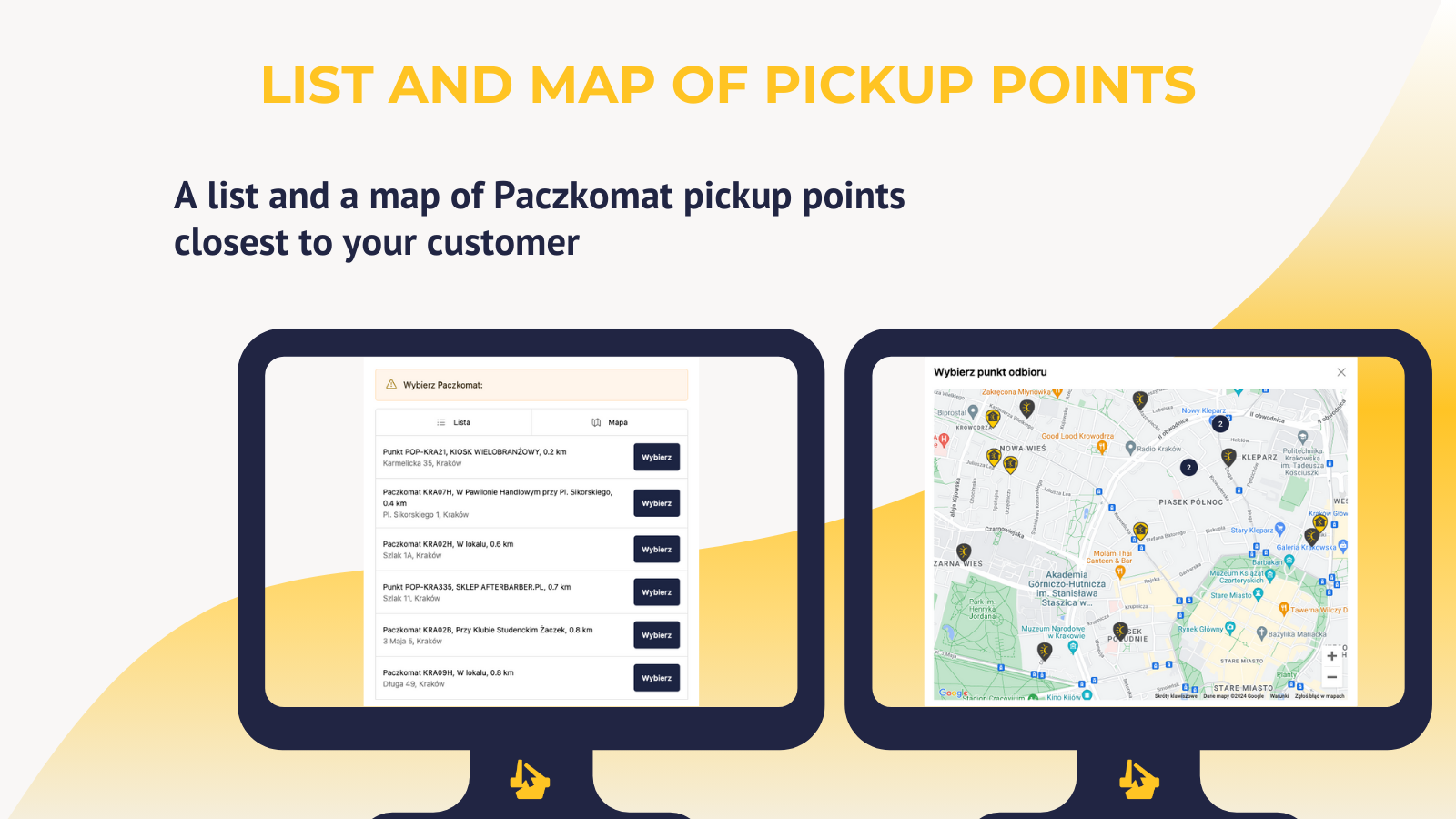 List of Paczkomaty pickup points