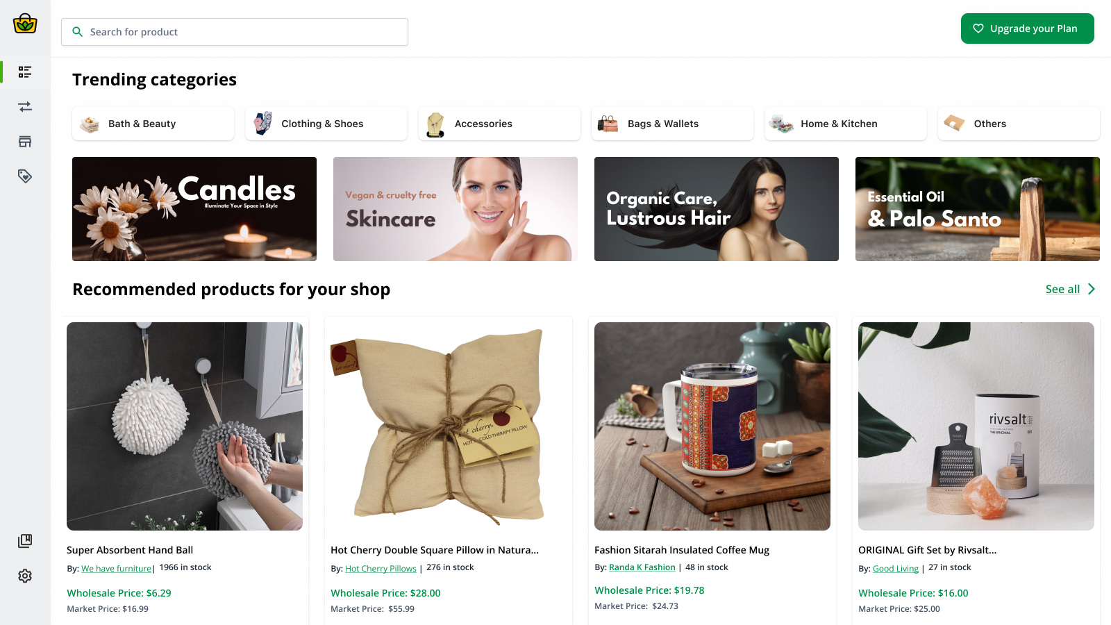 AI-Trends Homepage: Gecureerde, trending dropshipping producten