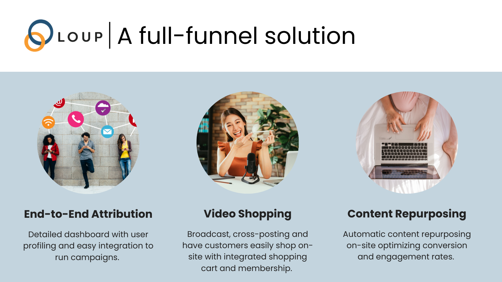 Get more with an integrated video marketing platform. 