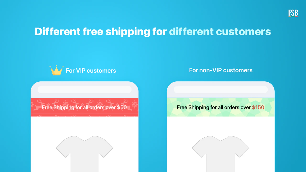 Shopify App, Free Shipping Bar von Hextom, kostenloses Versandangebot