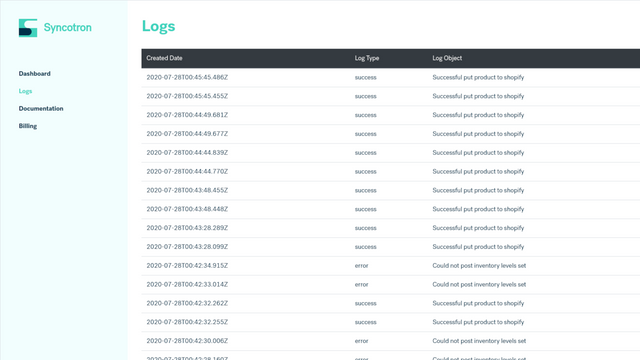 Detaljeret event logging 