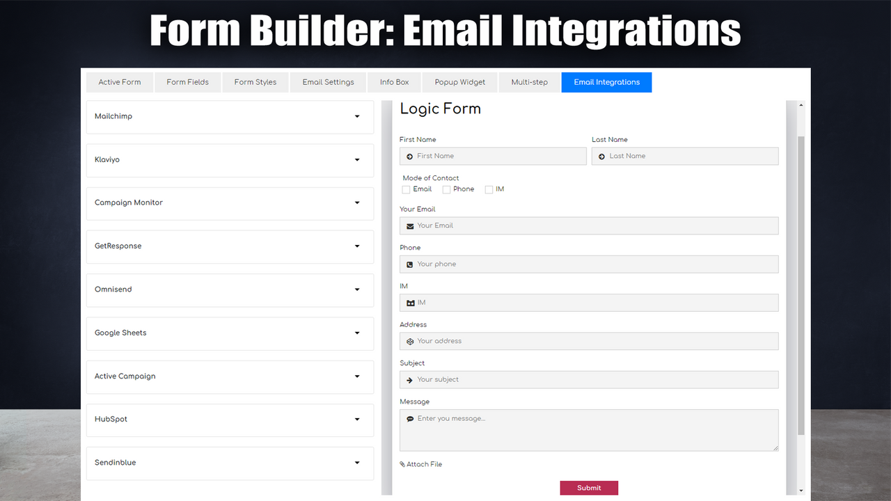 Constructor de Formulario de Contacto 06