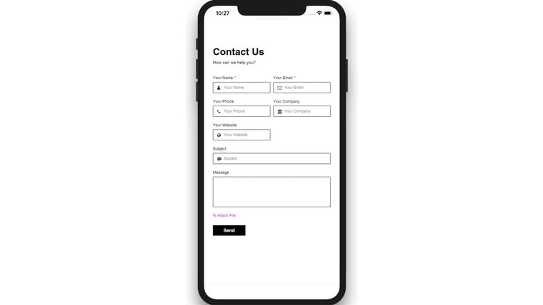 S: Contact Form Builder Screenshot