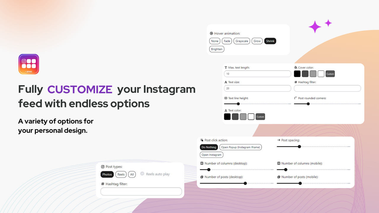 Fully customize your Instagram feed with 