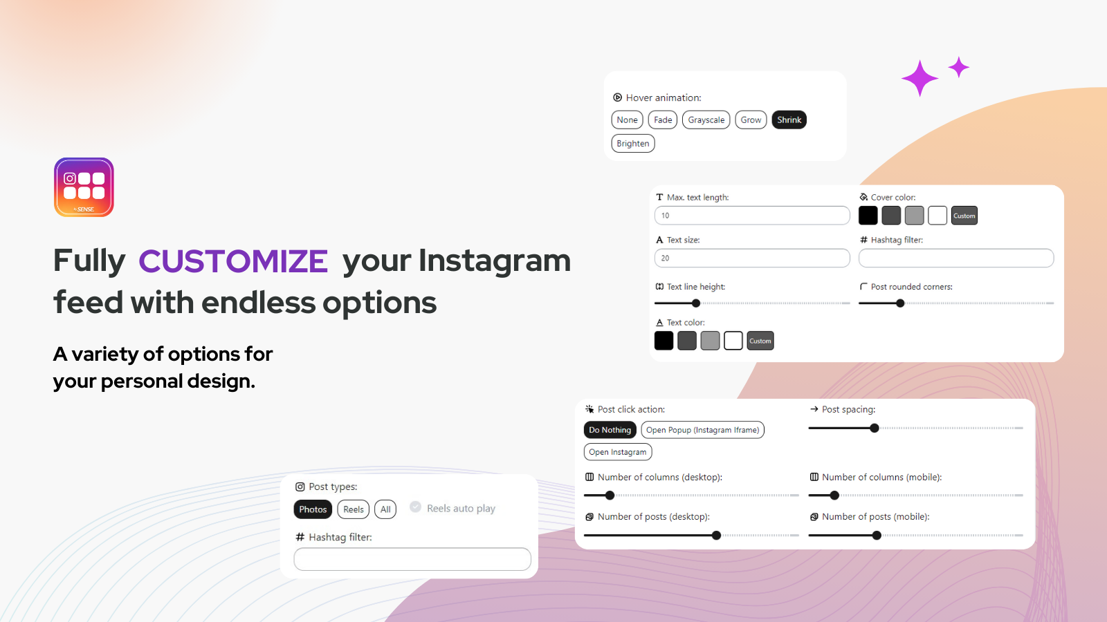 Fully customize your Instagram feed with 