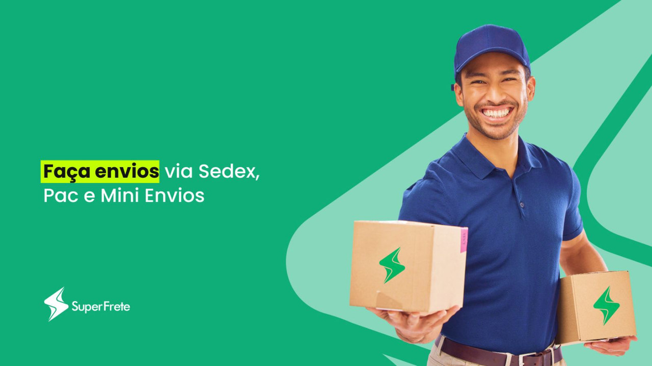 Faça envios via Sedex, PAC e Mini Envios