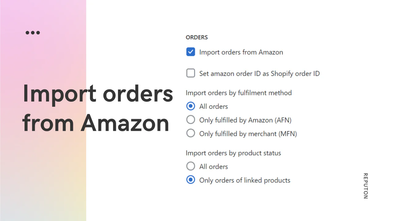 Import orders from Amazon