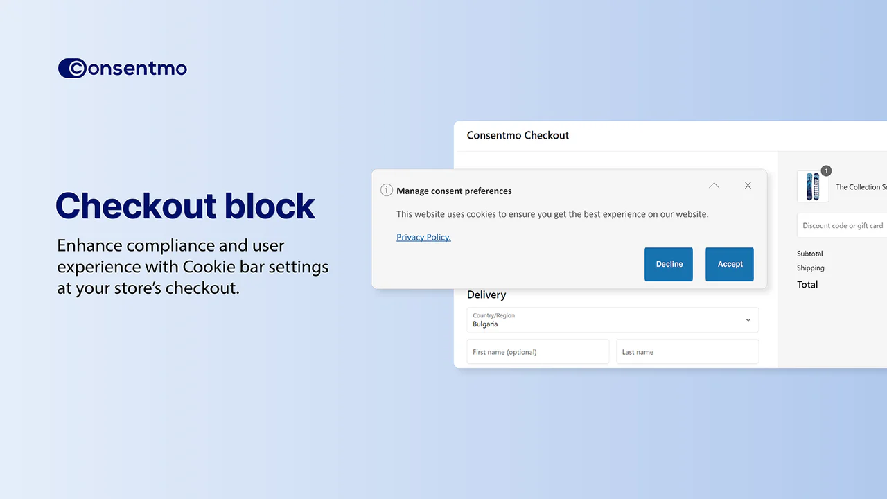 Consentmo Checkout block enhances compliance