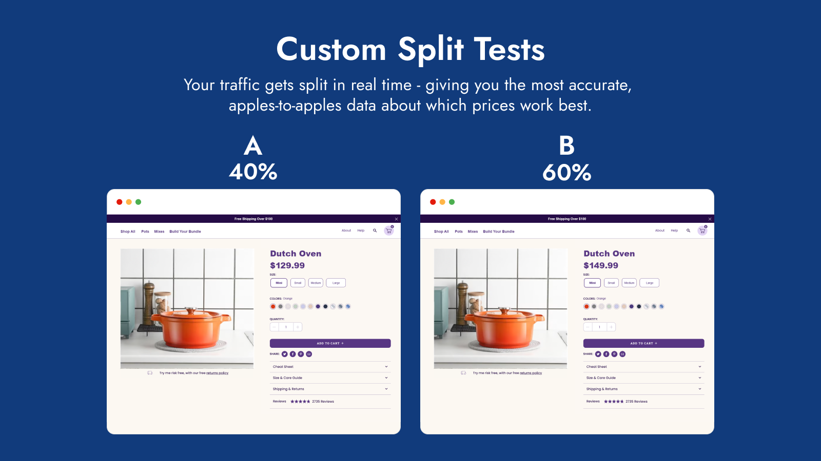 Intelligems: A/B Testing Screenshot