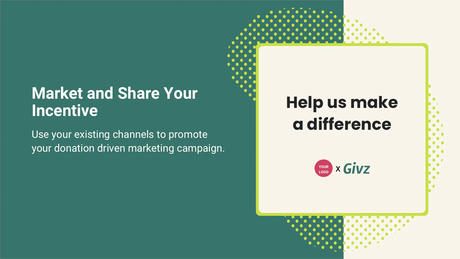 Promote donation marketing campaigns on your branding channels