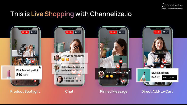 Live & Shoppable Videos: Ch.io Screenshot