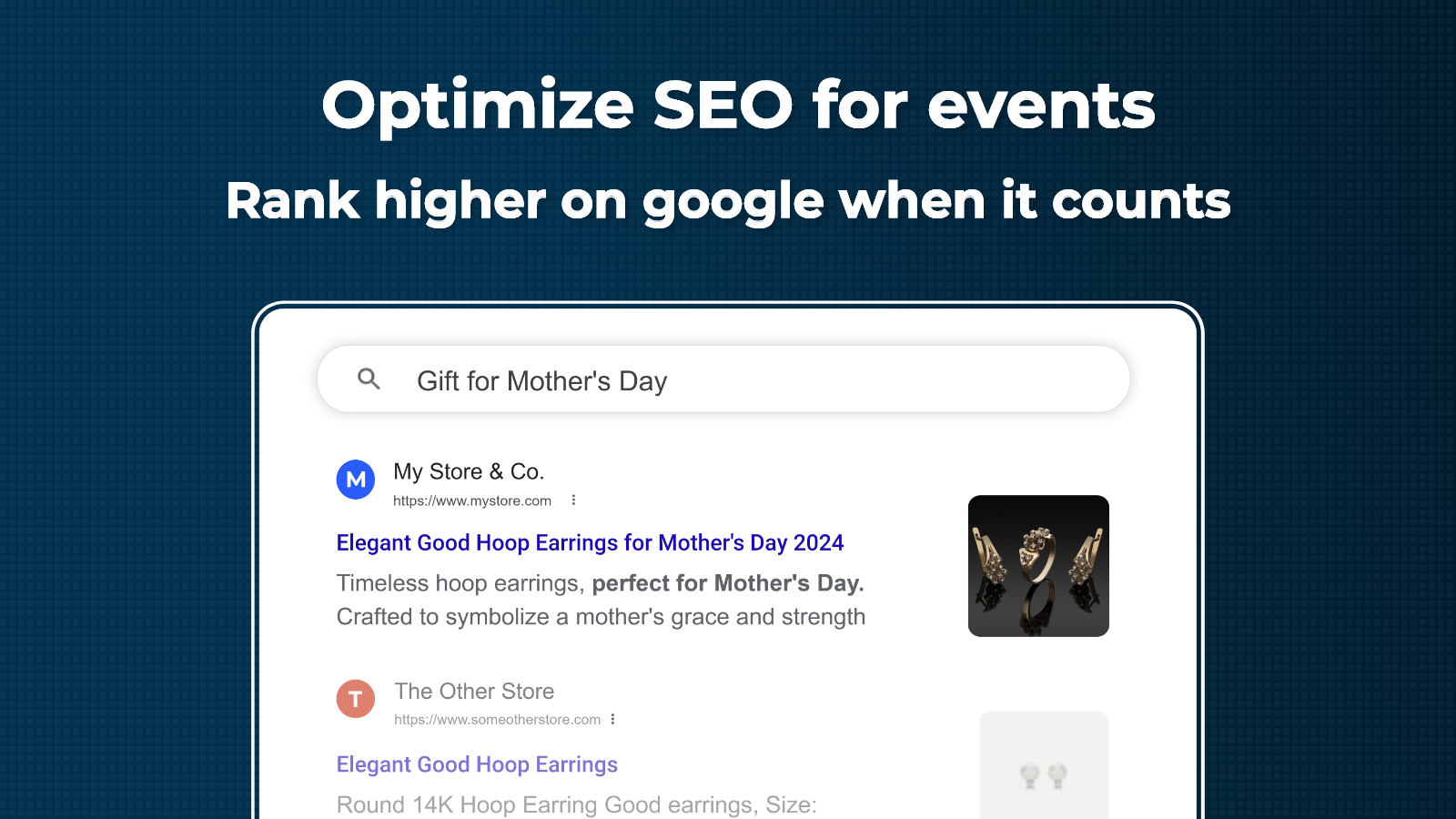 Optimize SEO automatically for New Year, Black Friday, Halloween