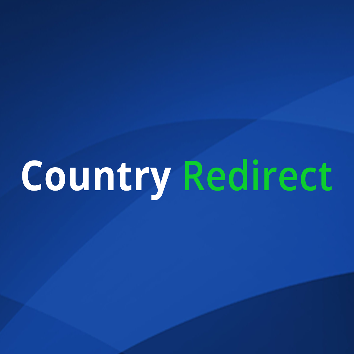 GeoIP Country Redirect