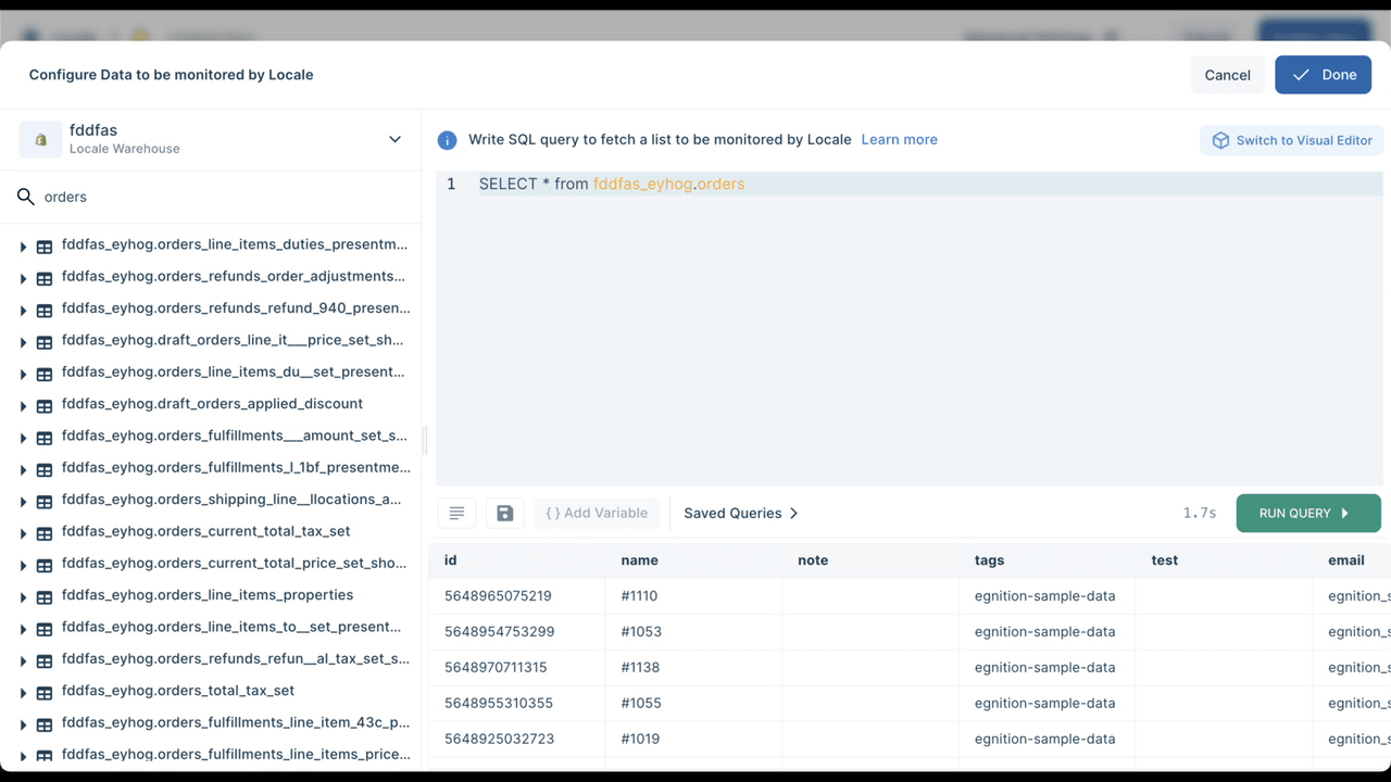 SQL-Regeln einrichten