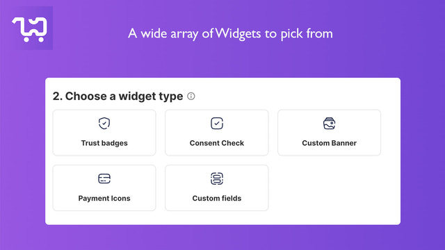 Una amplia variedad de selecciones de Widget para elegir