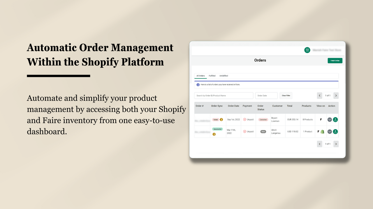 Automate orders