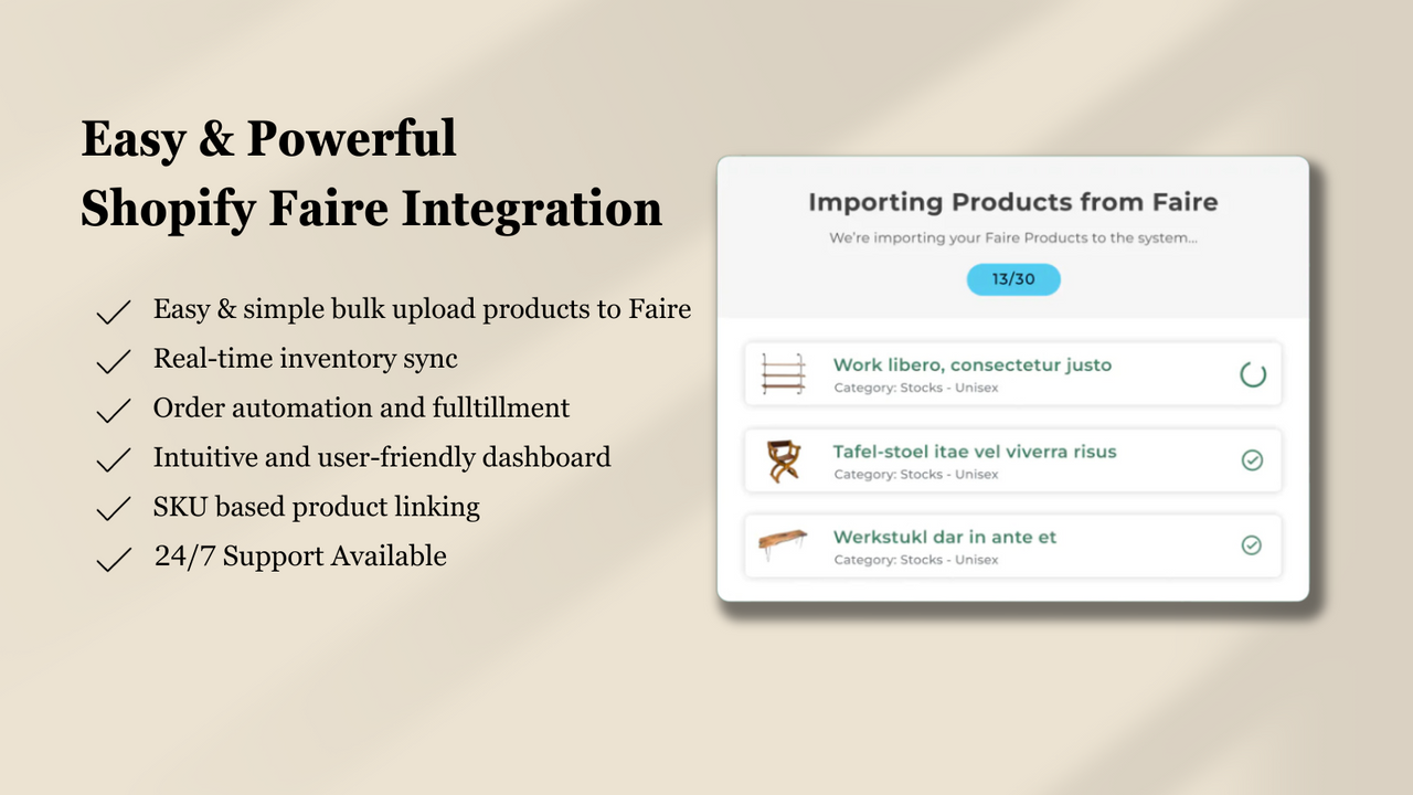 Faire: Import, Export, Fulfill - Sell on Faire marketplace. Both