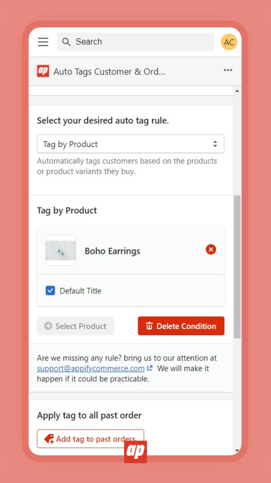 Taggify ‑ Customer & Orders Screenshot