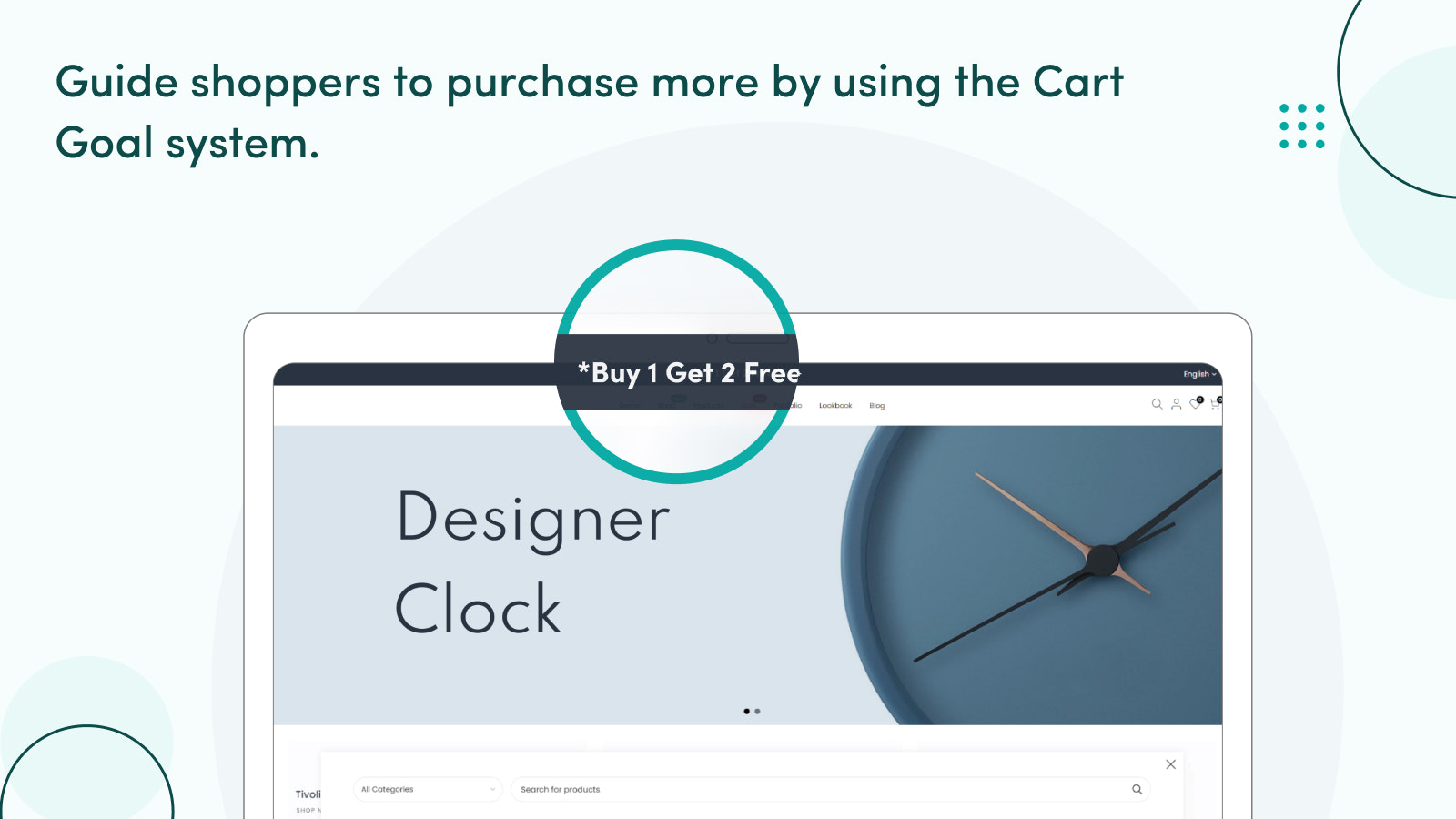 Increase cart value with the Cart goal system.