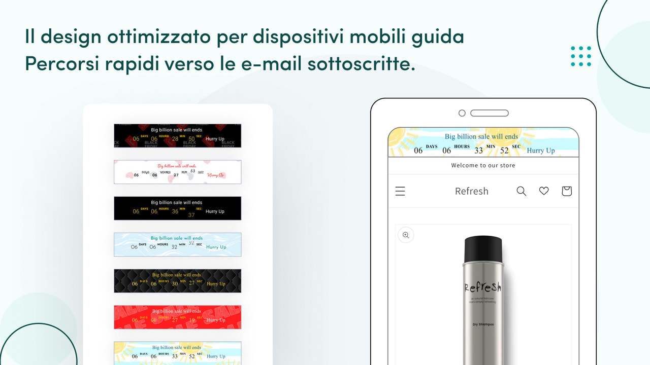 Il design amichevole ti aiuta a rapidamente le tue e-mail.