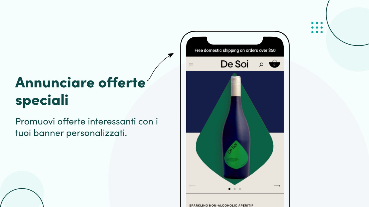 Annunciare offerte speciali