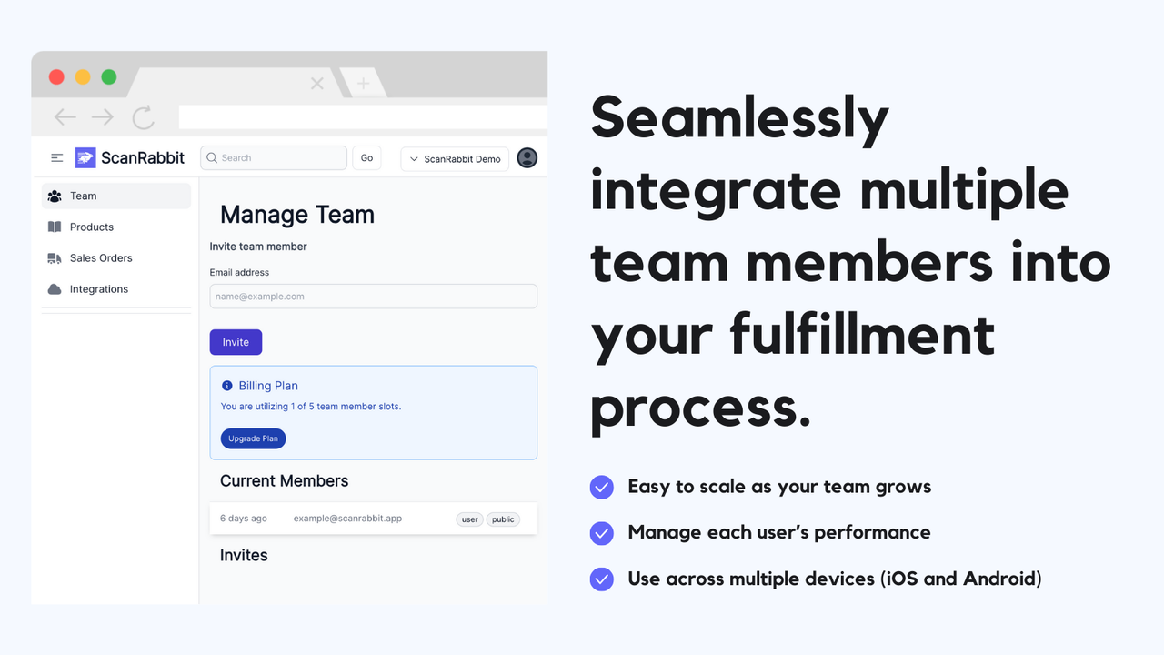 Seamlessly integrate multiple team members into the process