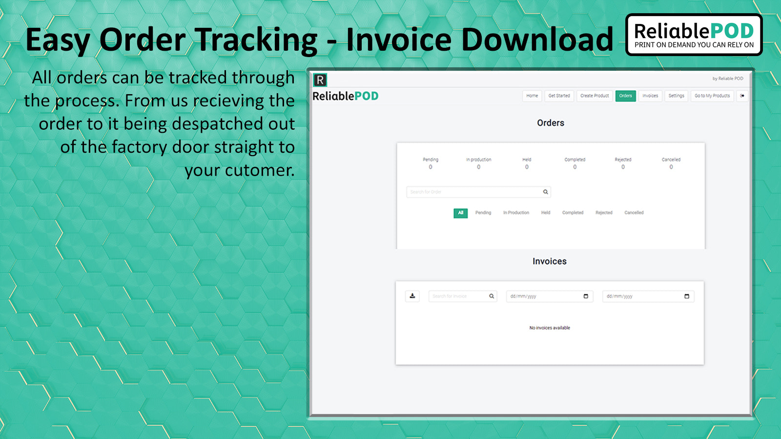 Easy Order & Invoice Tracking