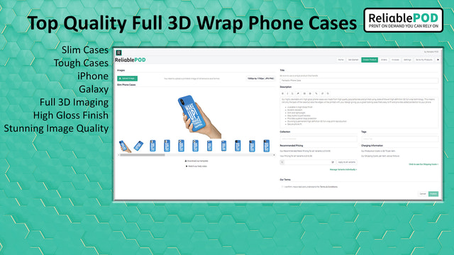 Full Wrap 3D Phone Cases