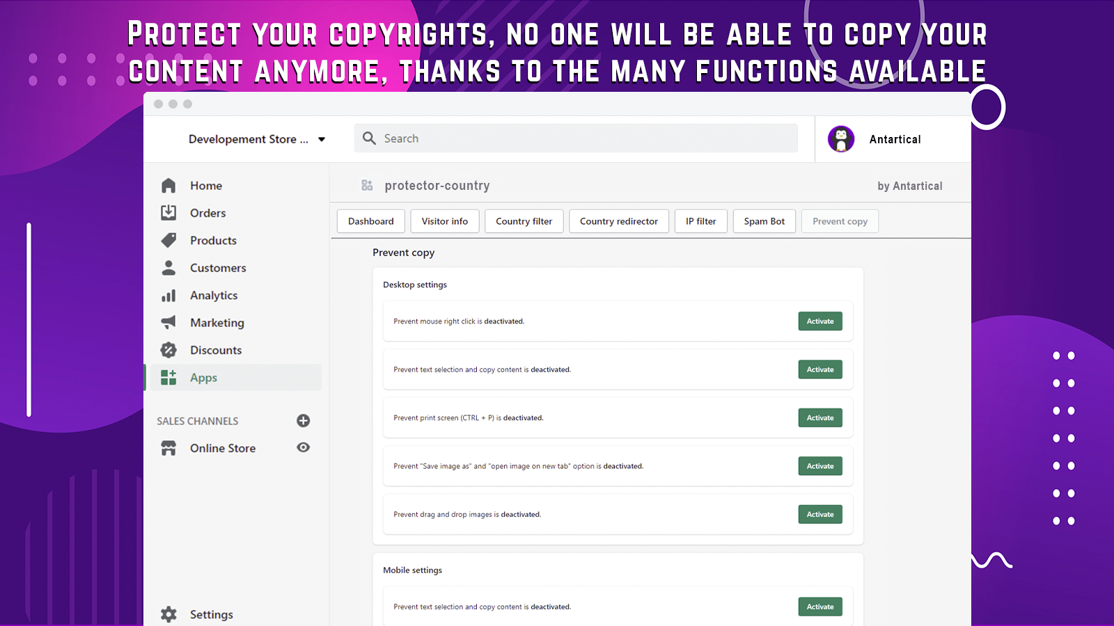 Protect your copyrights