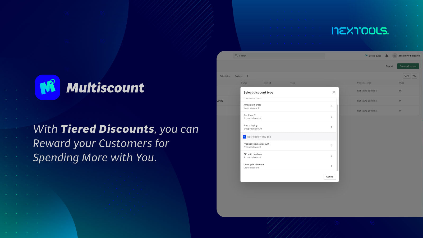 Multiscount: Tiered Discounts Screenshot