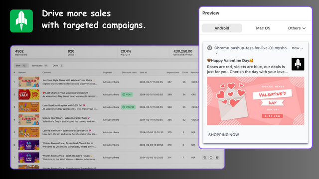 Drive more sales with targeted campaigns