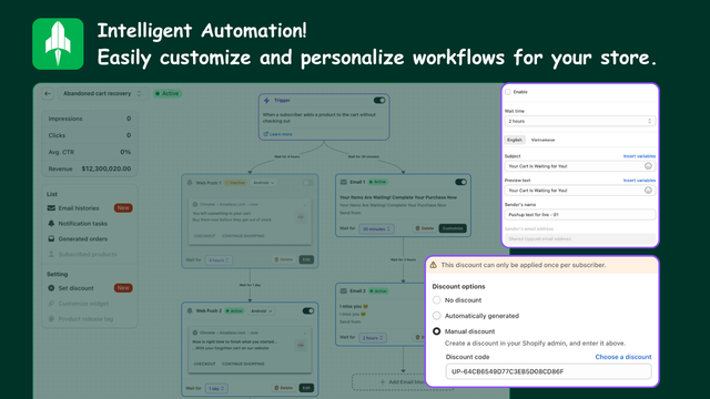 Automação inteligente. Personalize e personalize facilmente