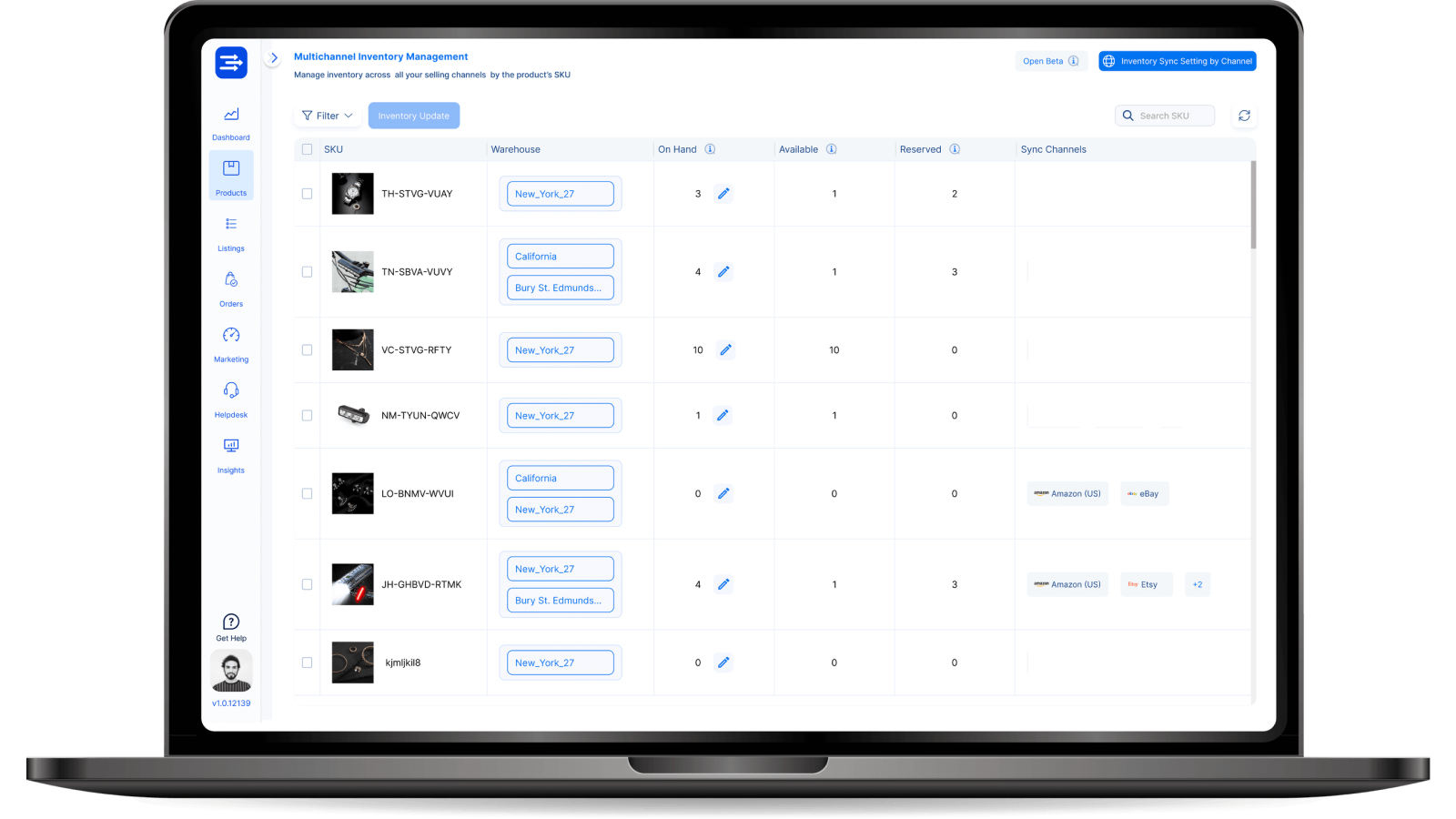 Multichannel Listing and Inventory Managment