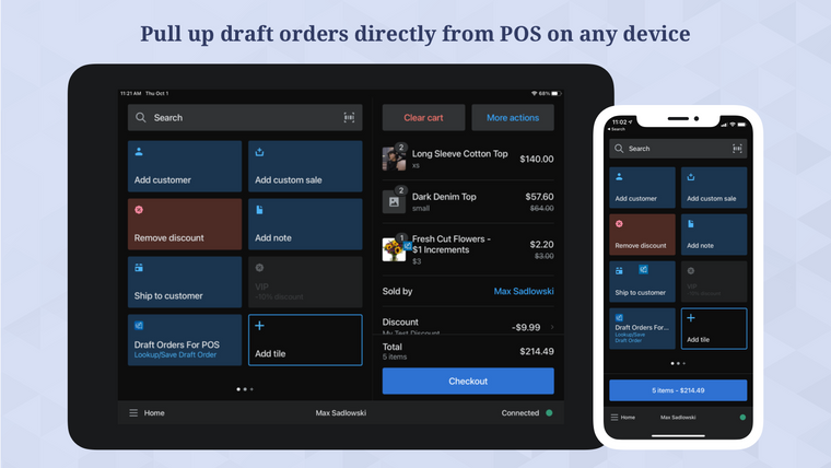 Draft Orders For POS Screenshot