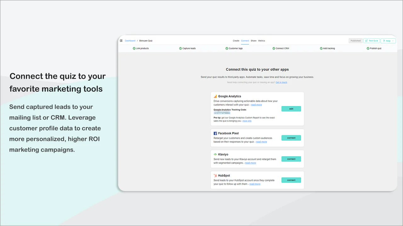  Invia automaticamente i risultati del quiz al tuo CRM