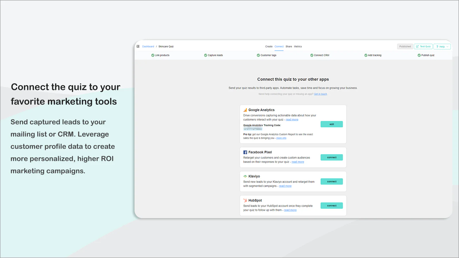  Invia automaticamente i risultati del quiz al tuo CRM