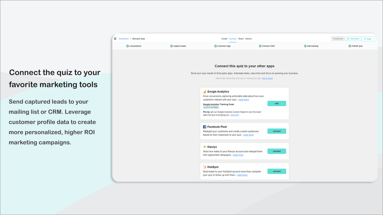 Stuur quizresultaten automatisch naar je CRM of maillijst