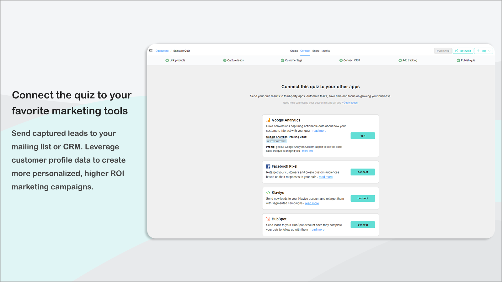 Stuur quizresultaten automatisch naar je CRM of maillijst