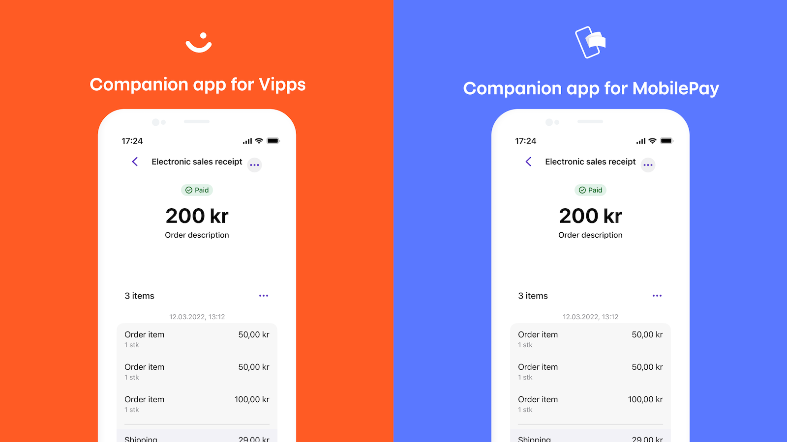 Vipps/MobilePay Companion Screenshot