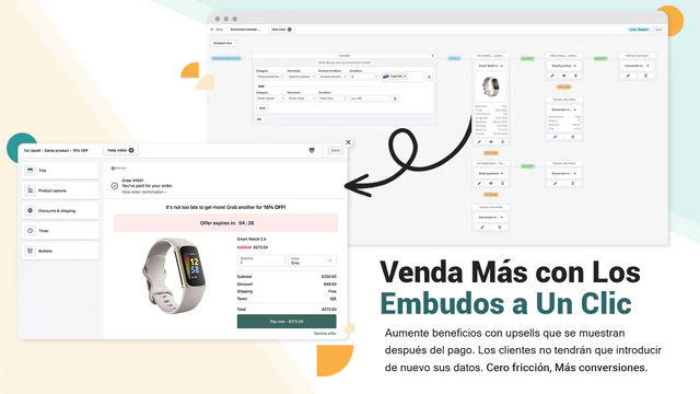 Construya una potente experiencia de venta adicional post compra