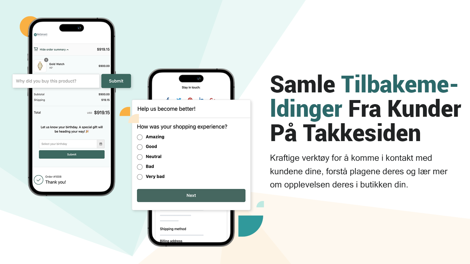 Samle kunde sine bursdager på takkesiden - helt sømløst