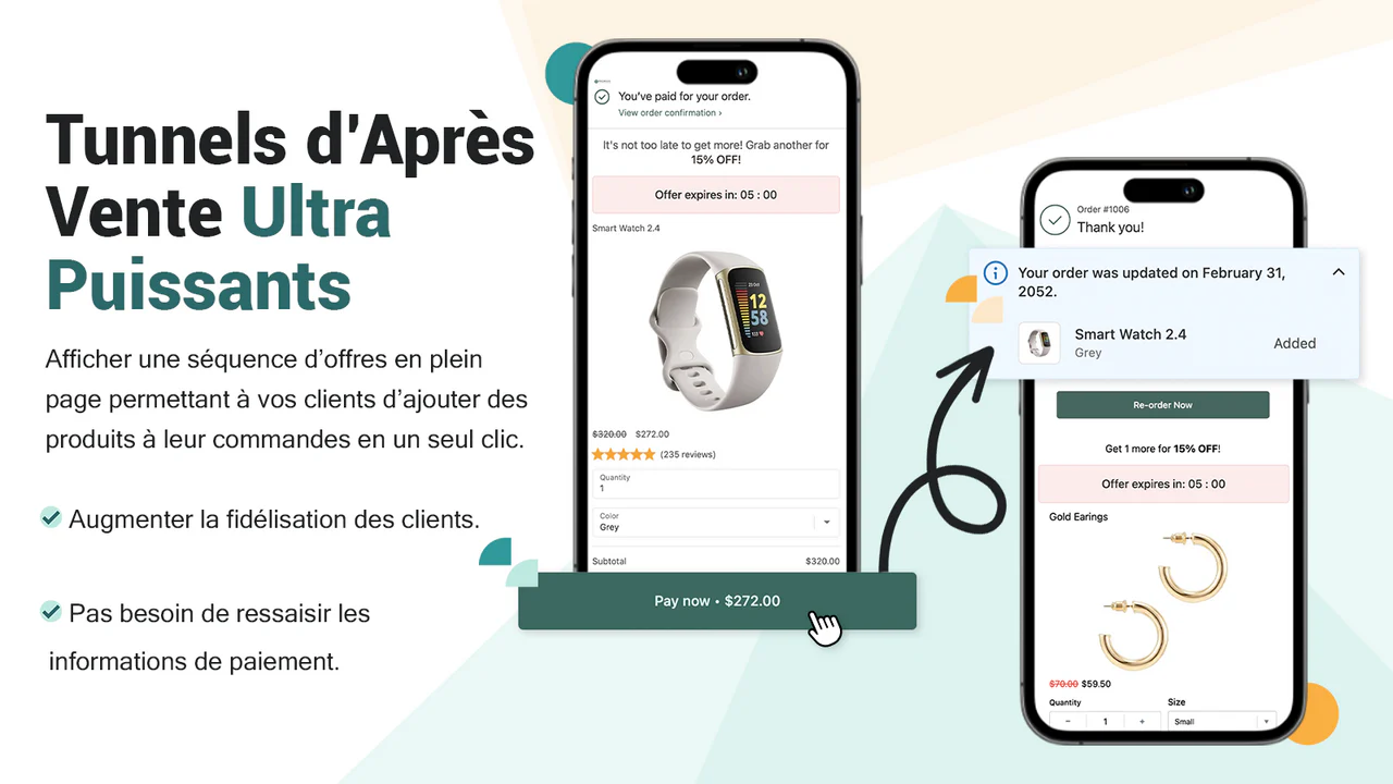 Montrer des ventes optimisées pour les téléphones en un clic