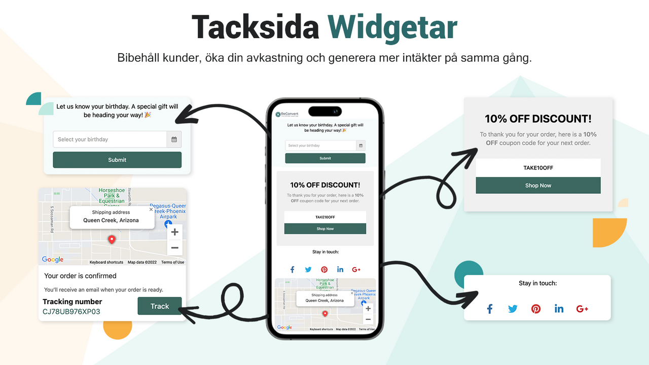 Lägg till en spårningswidget på din tacksida för enkel spårning