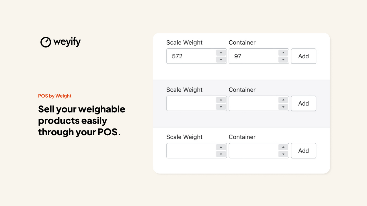 Weyify POS by Weight