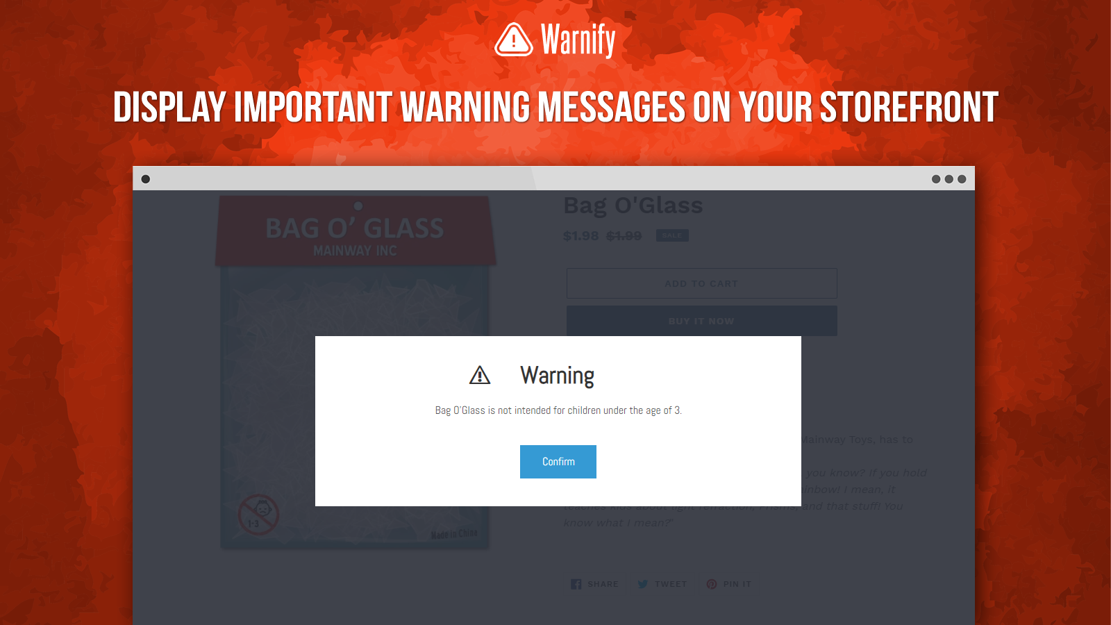 Warnify Screenshot