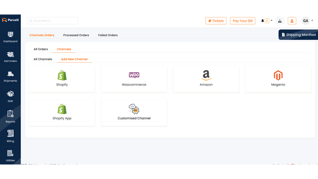 Integración de múltiples canales para un envío suave