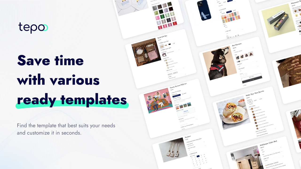 Save time with various ready-to-use templates